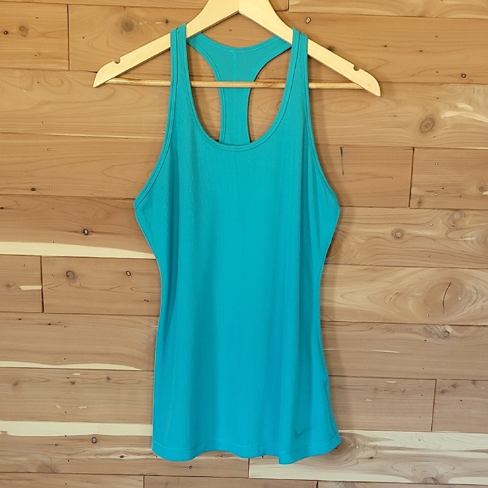 Nike Teal Dri-Fit Racerback Tank Top, Size L